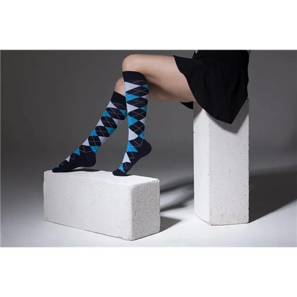 Women 5-Pairs Luxury Cotton Colorful Cool Fun Knee high Socks